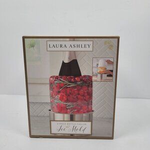 Laura Ashley 3-Piece Bottle Chiller Ice Mold  NOB